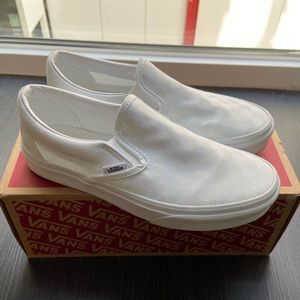 Van white checkered shoes